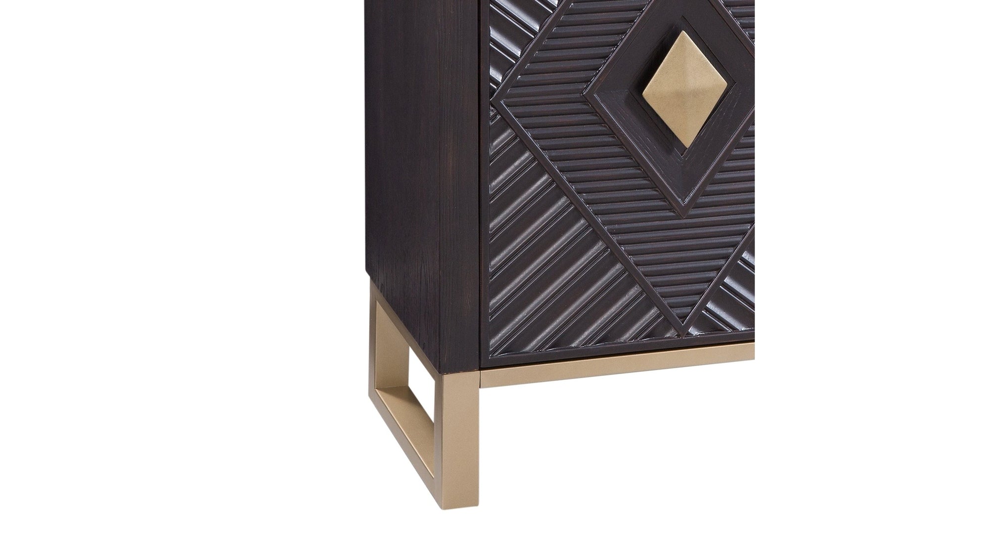 Allamar - Hospitality Cabinet - Boho Black / Gold