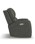Linden - Power Swivel Gliding Recliner With Power Headrest, Lumbar, Heat & Massage