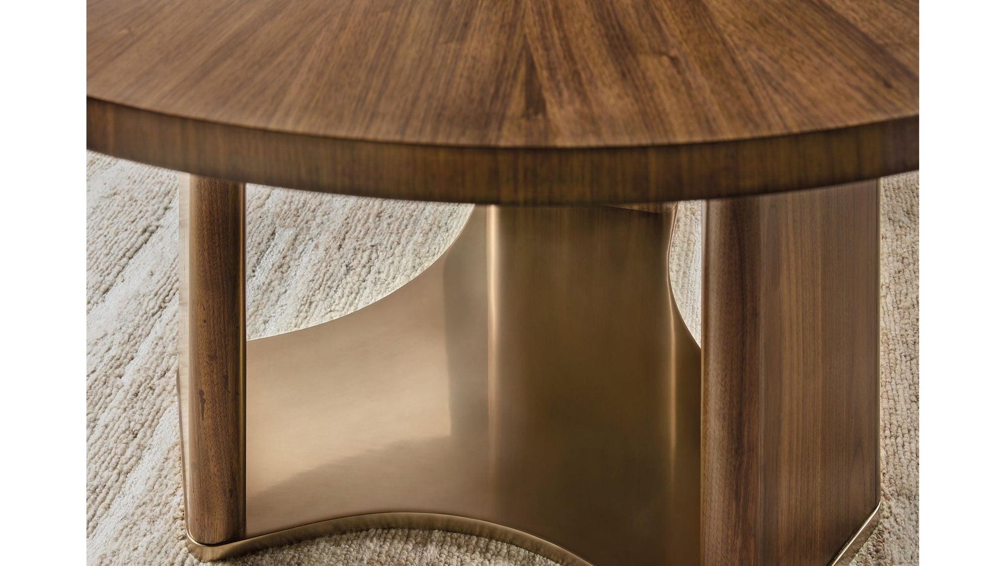 Eleana - Round Dining Table - Medium Wood