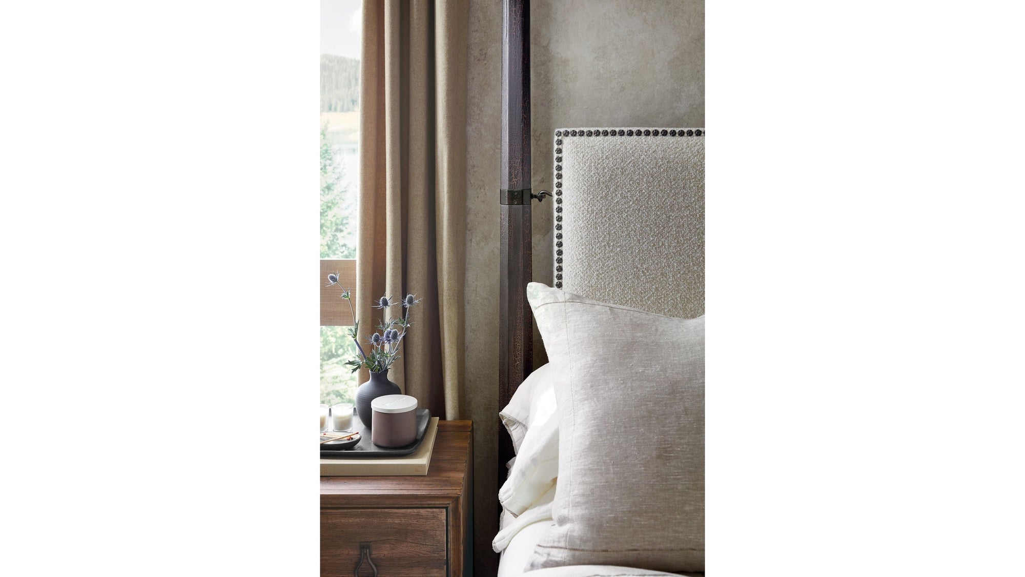 Big Sky - King Poster Bed With Canopy - Black