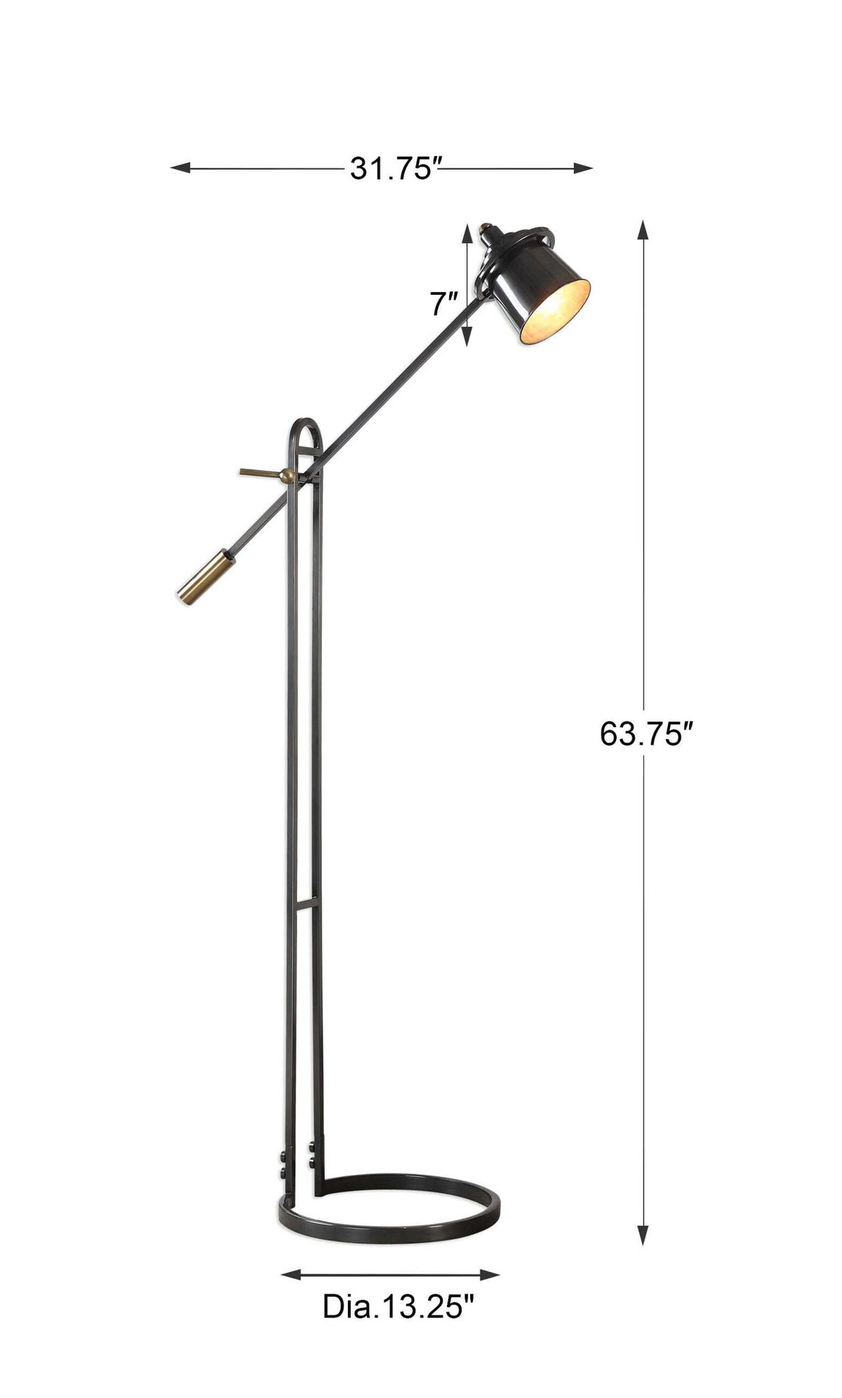 Chisum - Floor Lamp - Dark Bronze