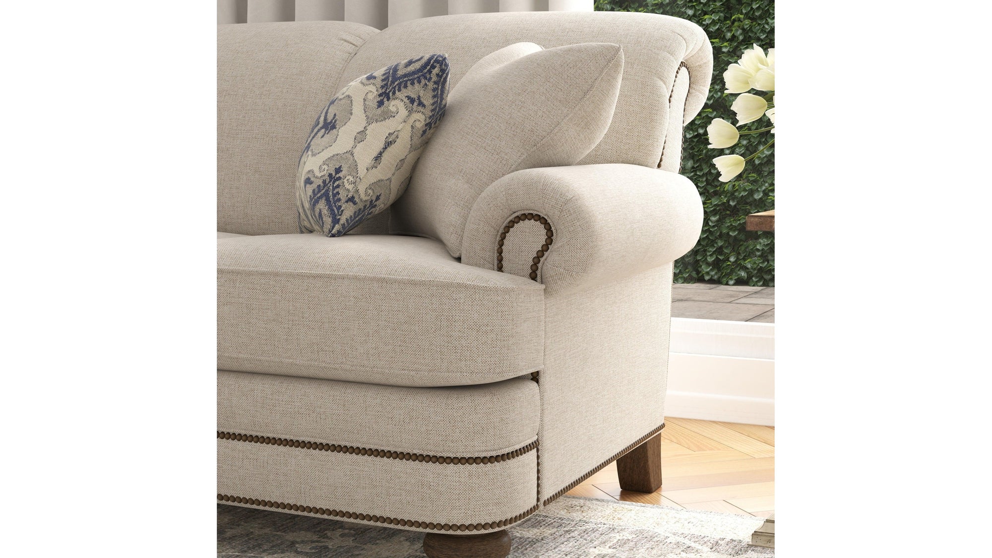 Bay Bridge - Sofa, Nailhead Trim