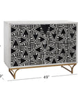 Martina - Hospitality Cabinet - Sandblasted White Wash