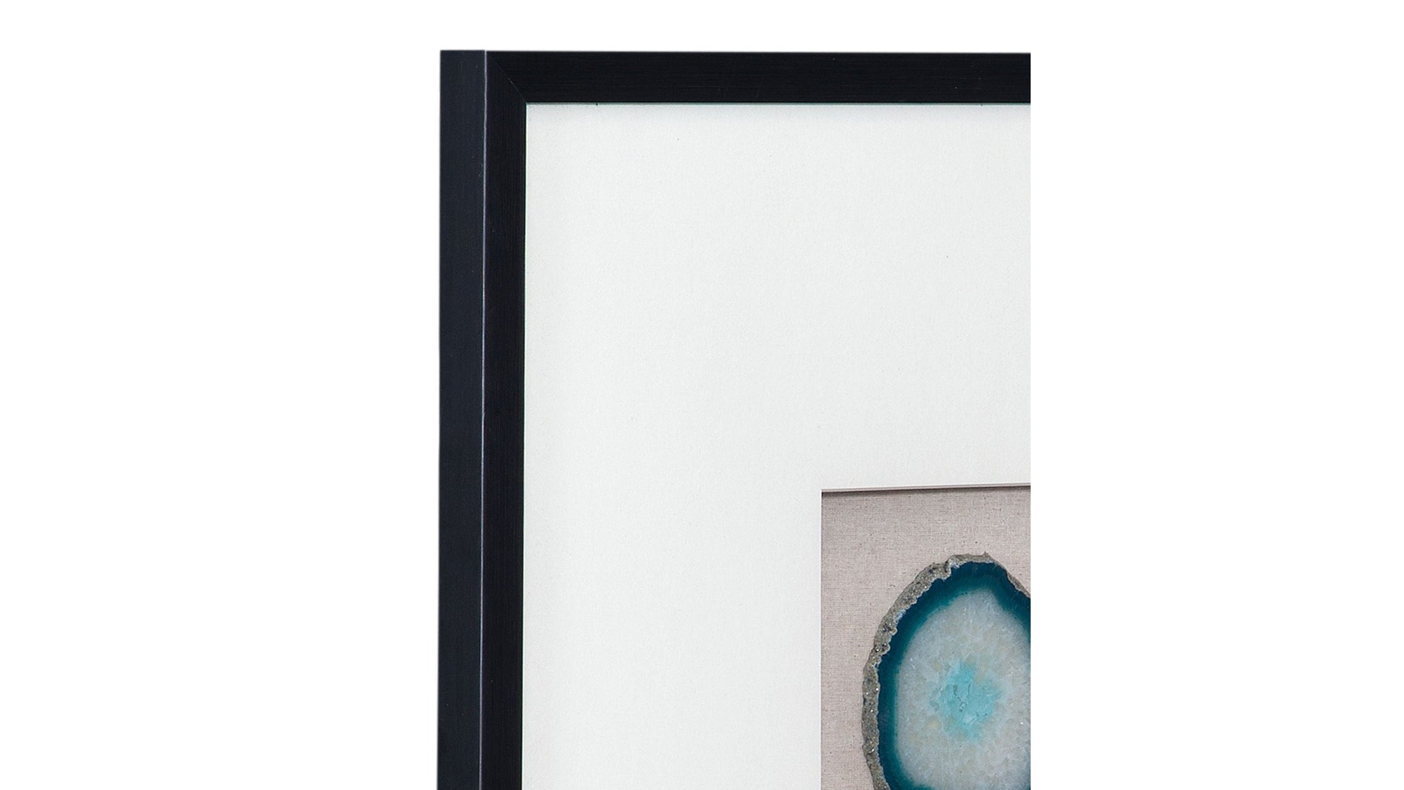 Crystal Geode Wall Art - Blue / White