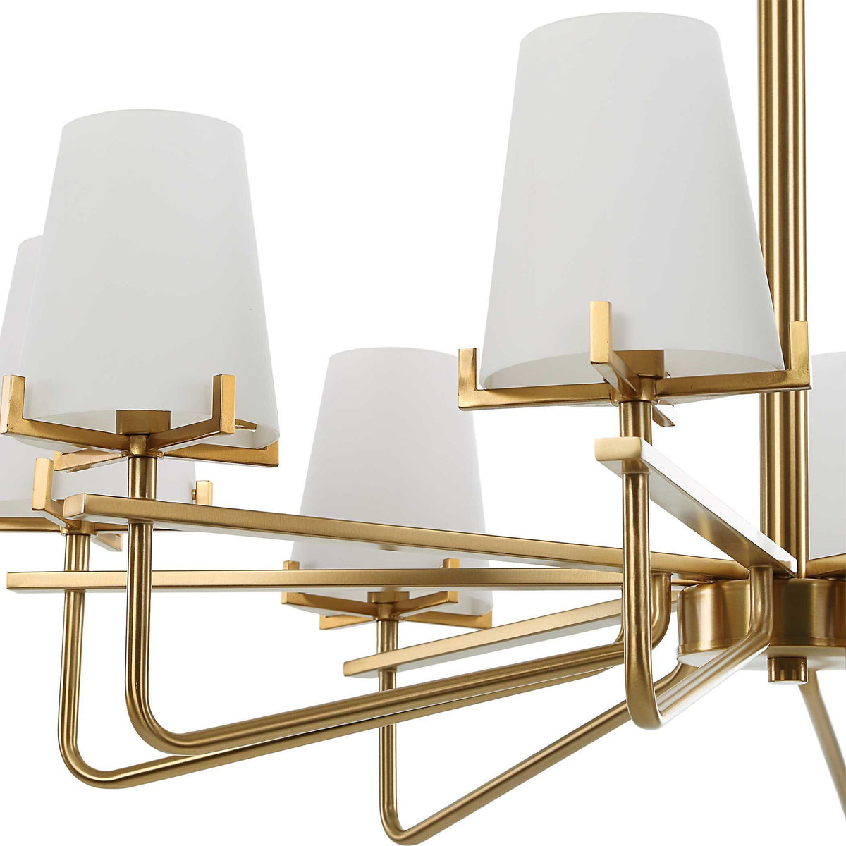 Lassen - 8 Light Chandelier - Brass
