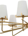 Lassen - 8 Light Chandelier - Brass
