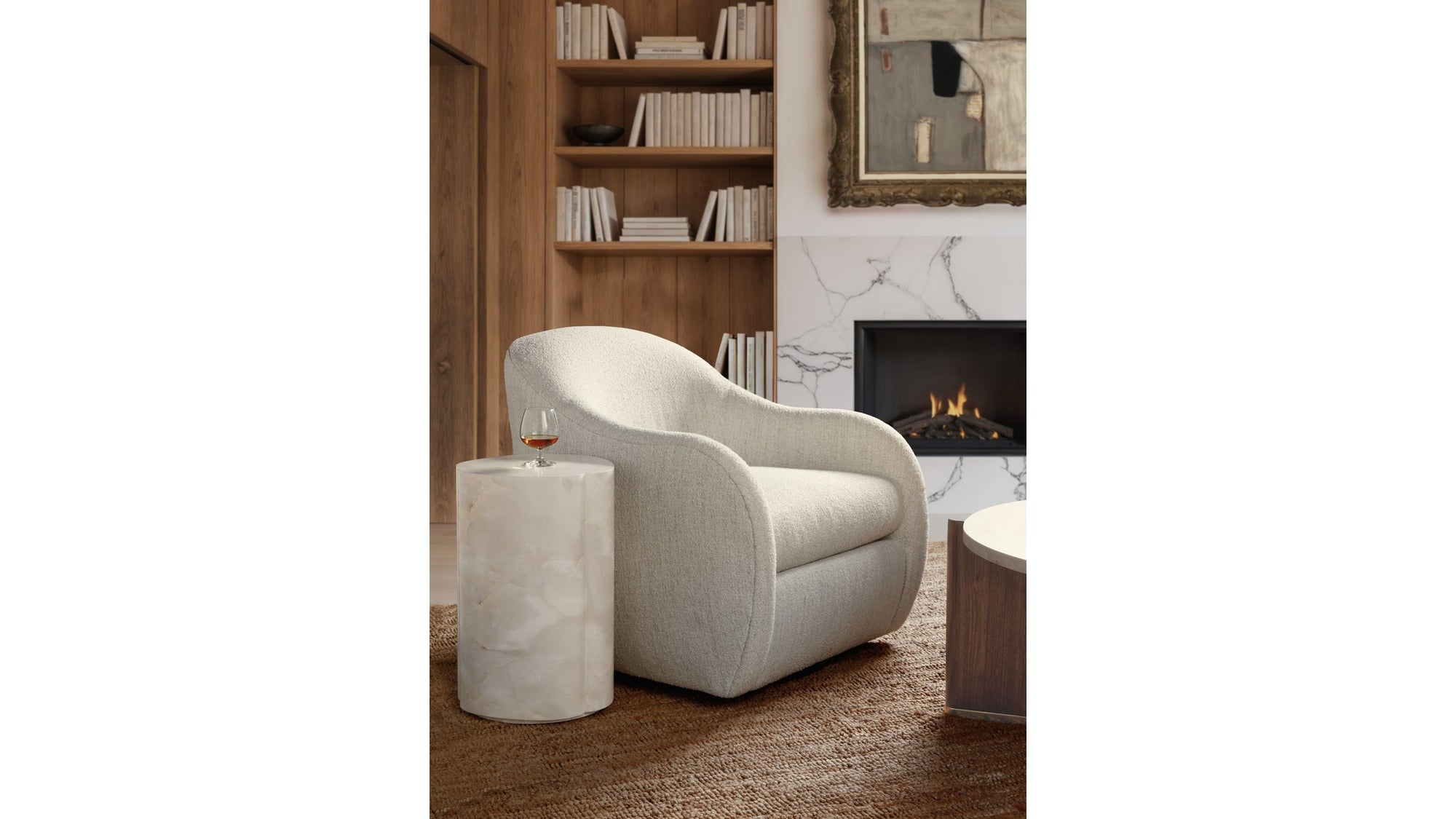 Eleana - Accent Table - White