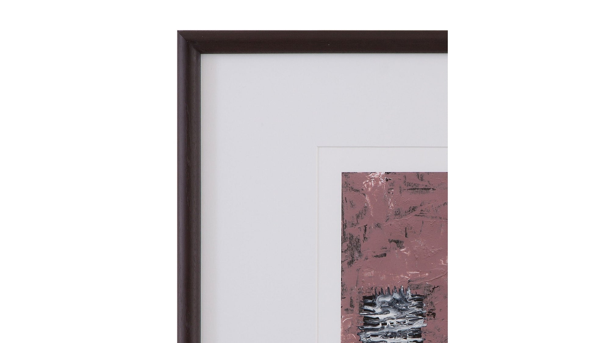 Dual Dichotomy Framed Print Set of 4 - Pink / Blue