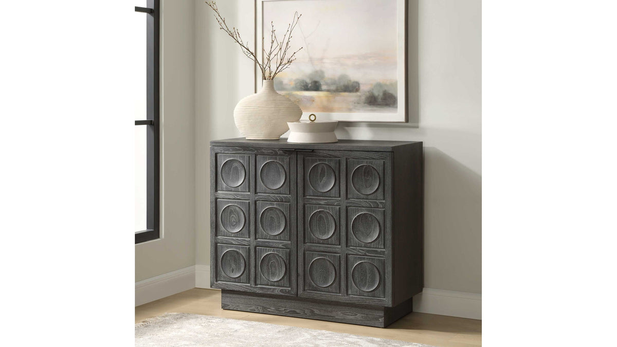 Shelby - 2 Door Ebony Stained Cabinet