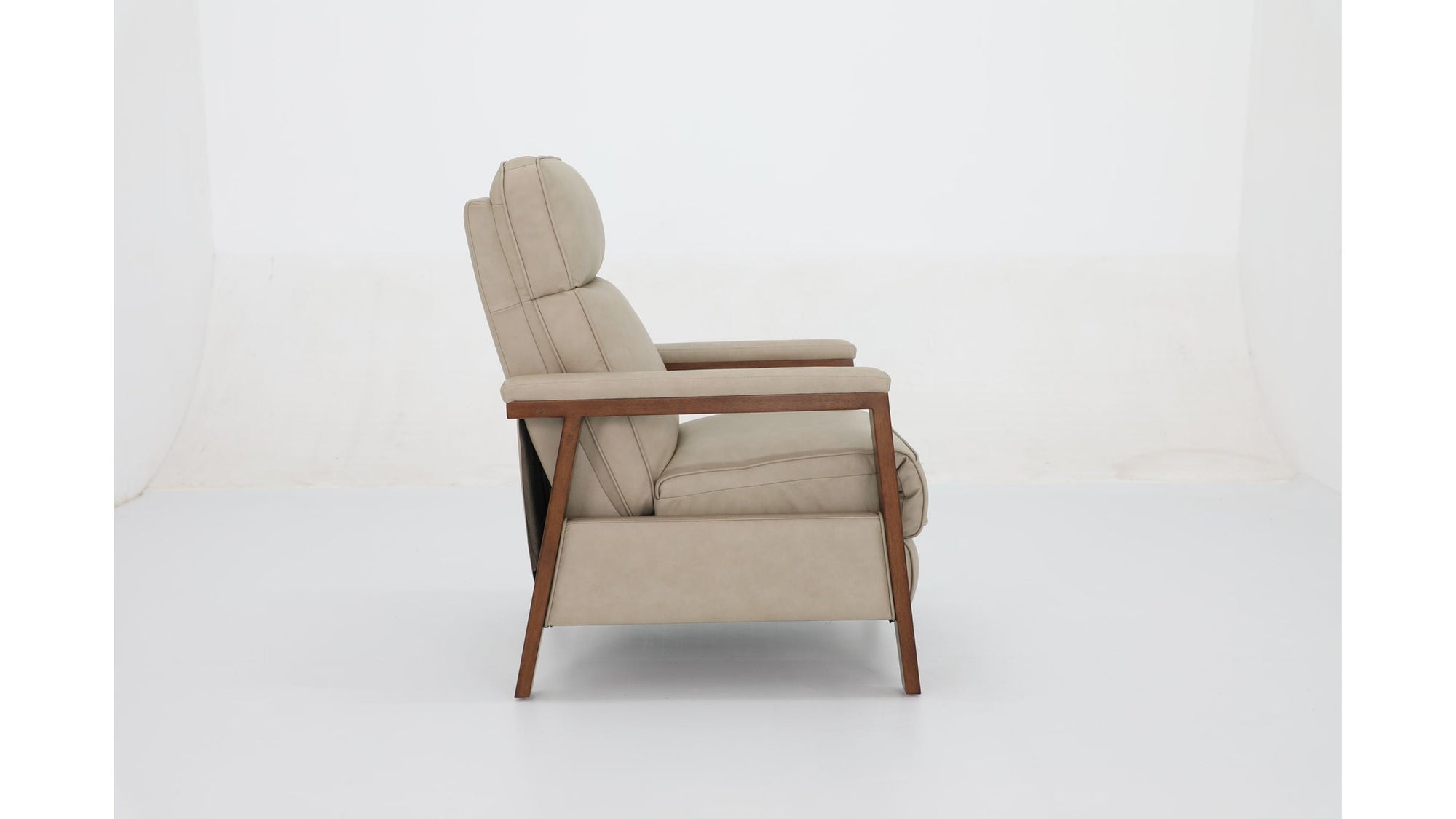 Ashland B - Recliner Push Thru The Arm - Cashmere-Stone
