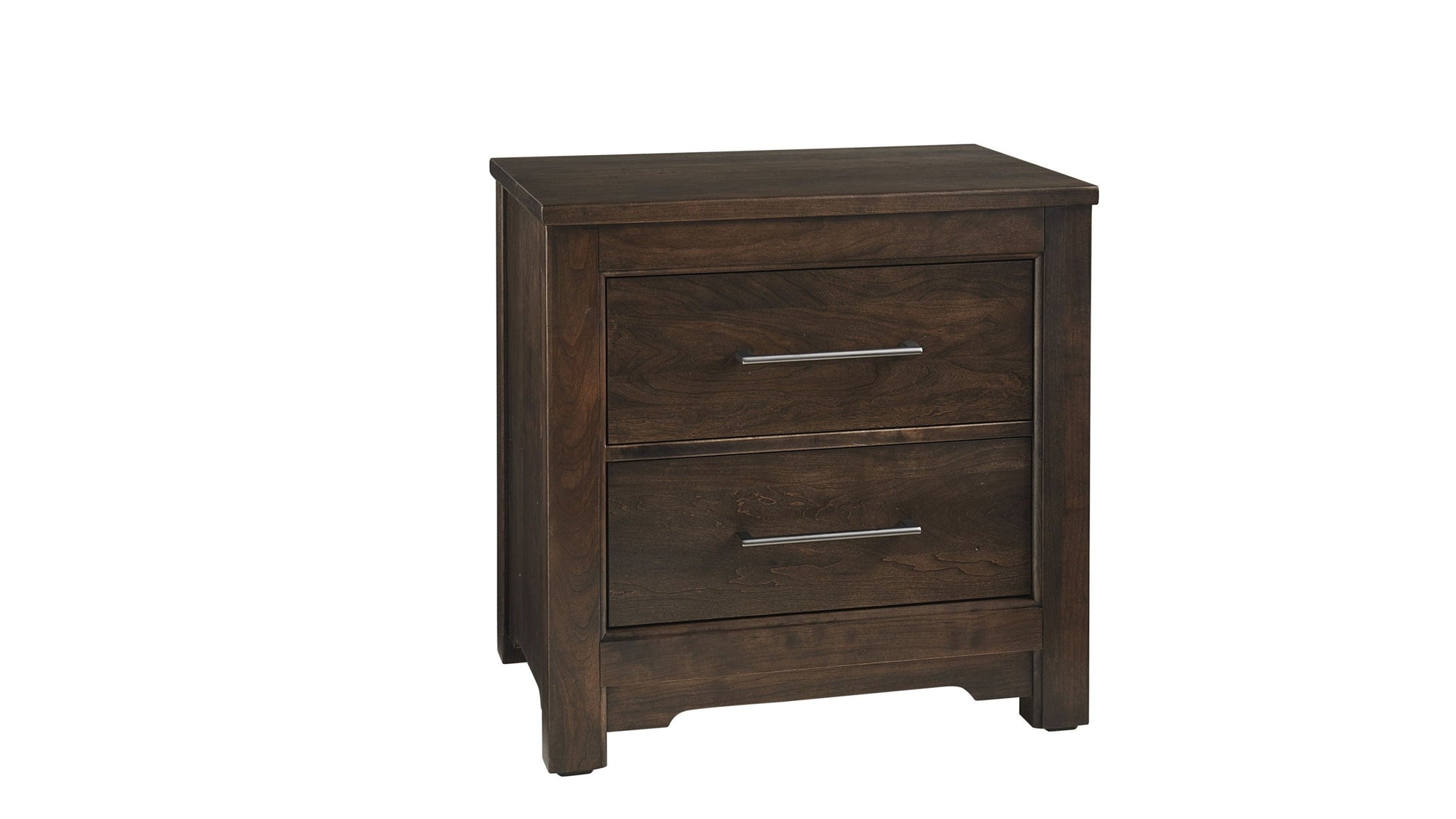 Crafted Cherry - 2 Drawers Nightstand