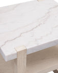 Newport - Rectangle End Table - White