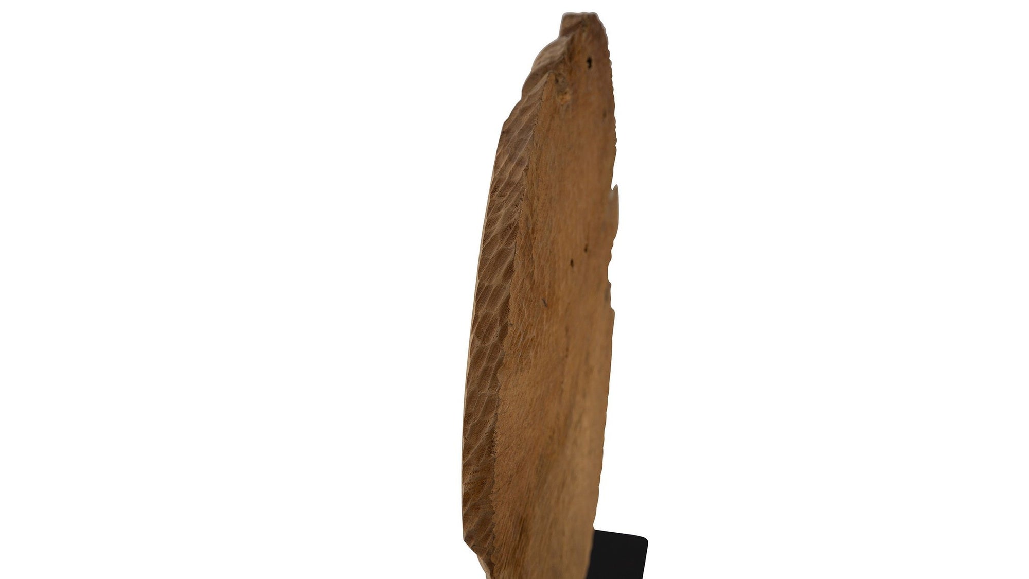 Teak Sculpture Set Set of 2 - Dark Brown