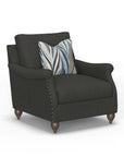 Veda - Fabric Chair With Nailhead Trim