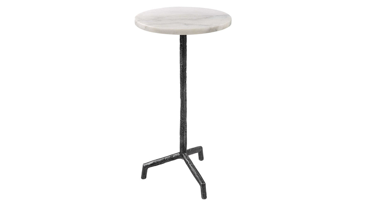 Puritan - White Marble Drink Table