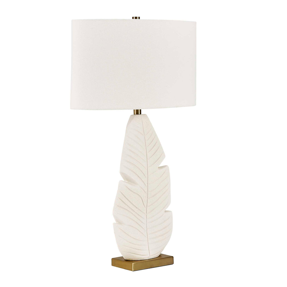 Palm Leaf - Table Lamp - White