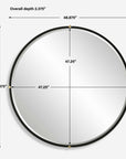 Bonded - Round Mirror - Black