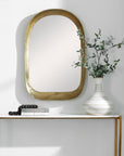 Bradano - Brass Arch Mirror - Bronze