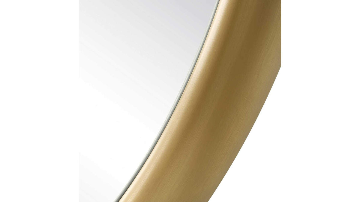 Atkinson - Modern Round Mirror - Brass