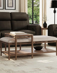 Verona - Rectangular Coffee Table - Beige / Dark Brown