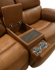 Henry - Power Reclining Loveseat With Console & Power Headrests & Lumbar