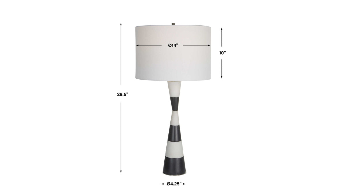 Bandeau - Banded Stone Table Lamp