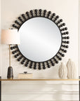 Aziel - Round Mirror - Black