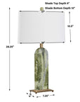 Moorea - Marble Table Lamp - Green