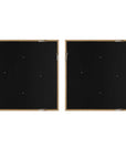 Between Lines - Abstract Painting (Set of 2) - Brown / White