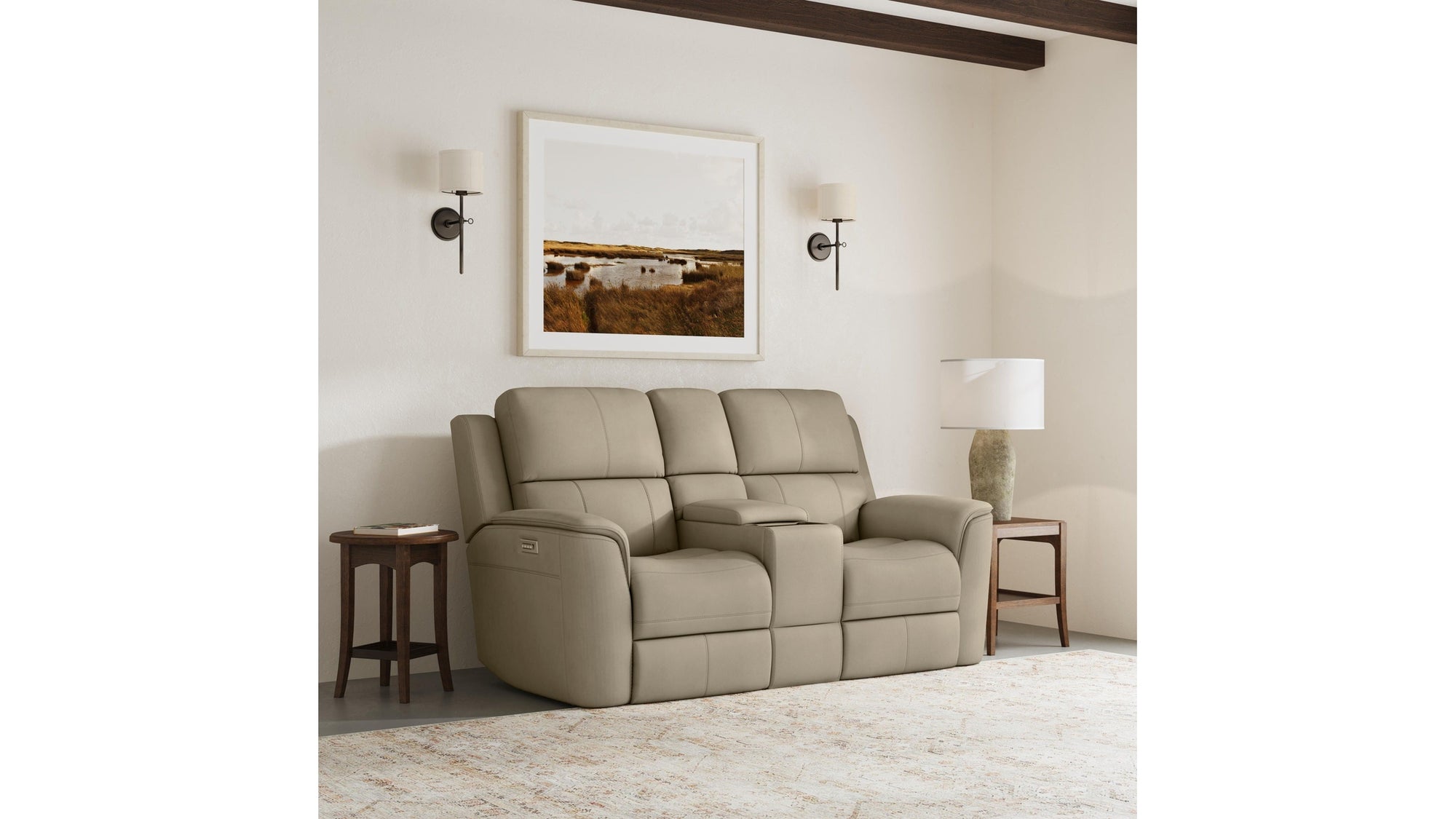 Henry - Power Reclining Loveseat With Console &amp; Power Headrests &amp; Lumbar