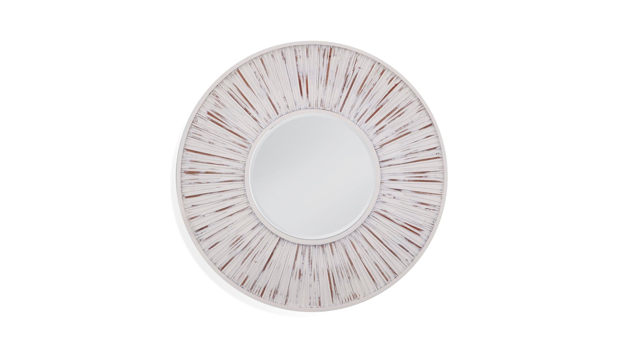 Ojos - Round Wall Mirror - White