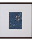 Dual Dichotomy II Framed Print - Blue / White