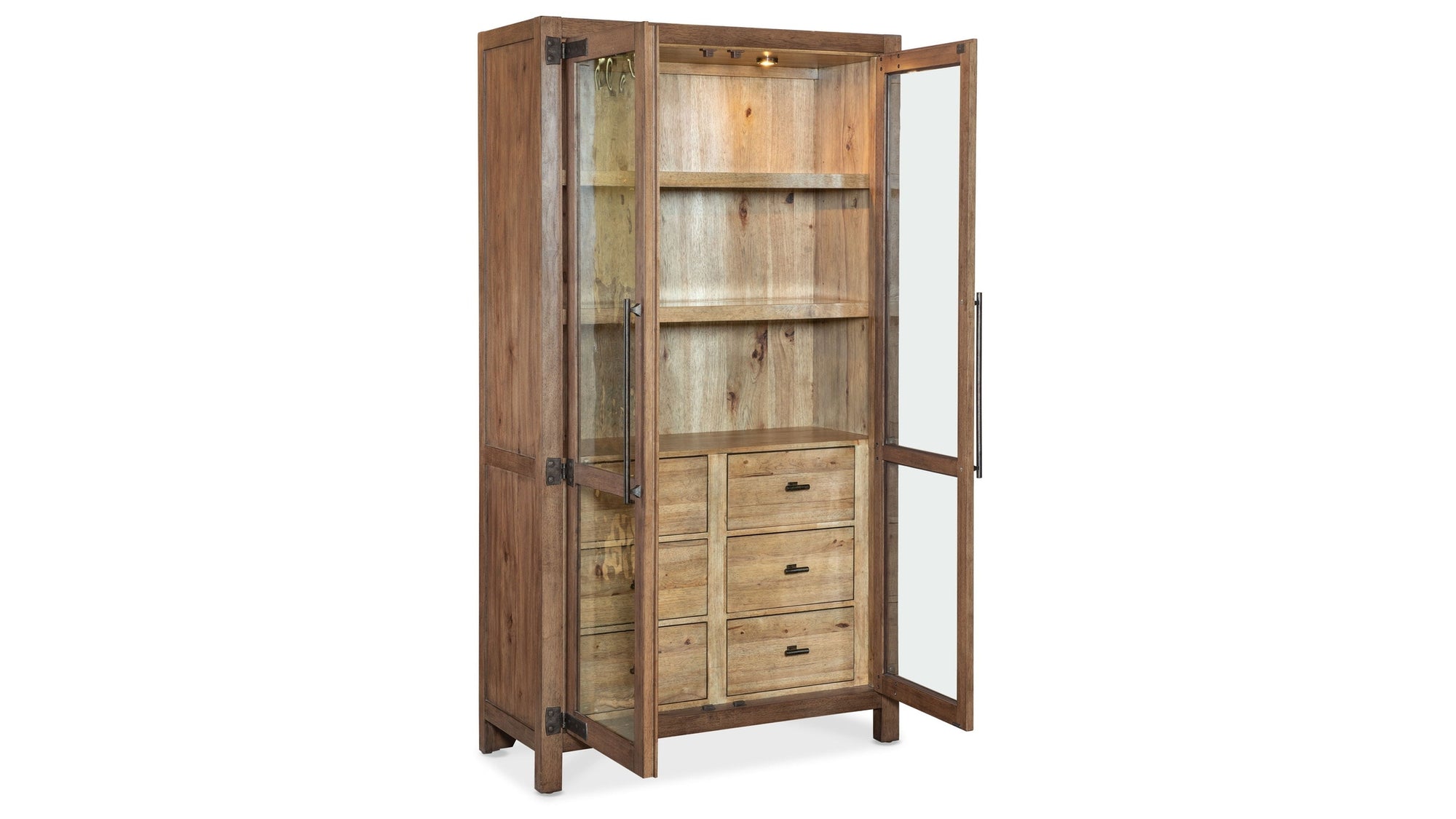 Vineyard Row - Display Cabinet - Light Brown
