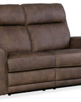 SS - Duncan Power Loveseat With Power Headrest & Lumbar - Dark Brown