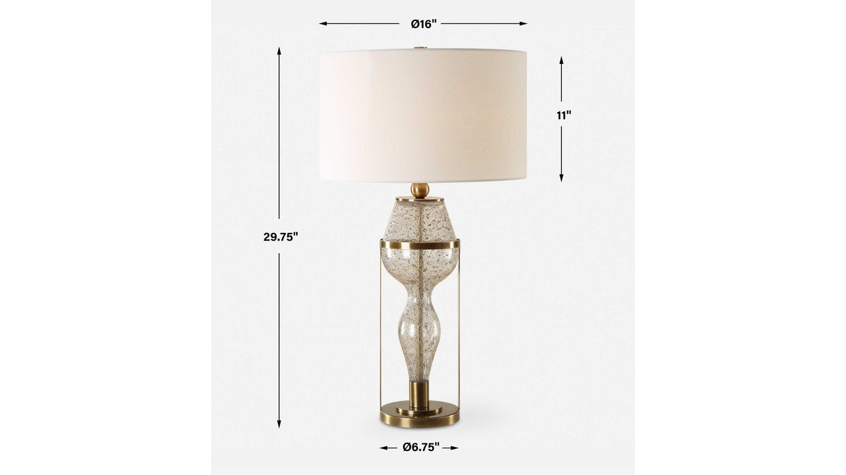 Out Of Time - Seeded Glass Table Lamp