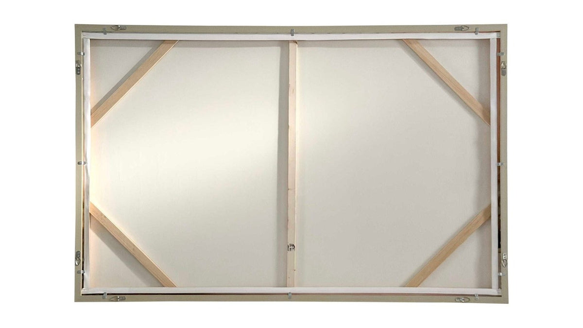 Rise - Framed Modern Canvas - Black / Brown / Orange / White