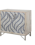 Leia - Bar Cabinet - White Mango / Ivory Bone / Gray