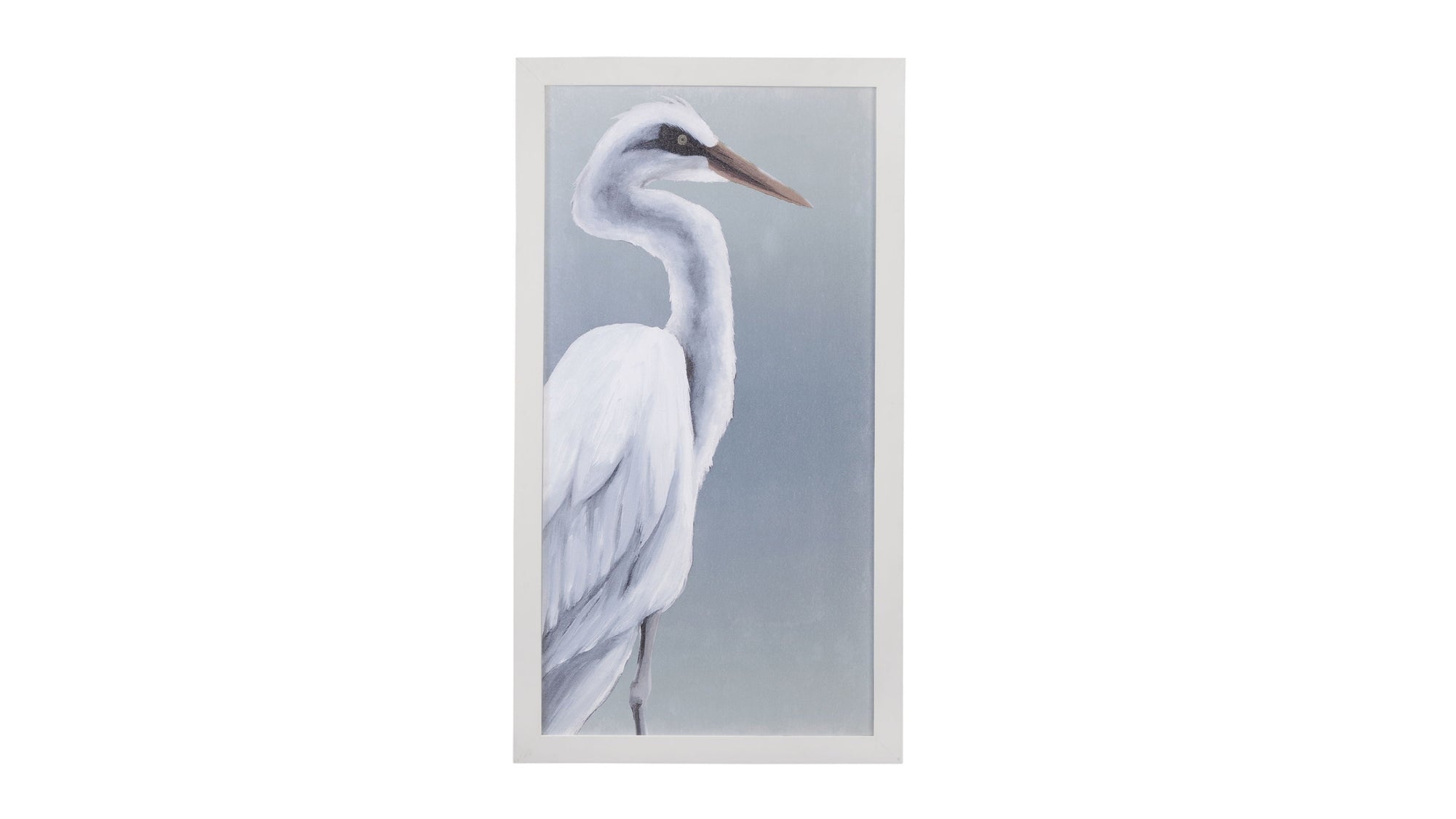 Herald In Mist II Framed Print - Blue / White