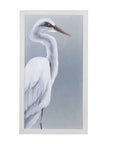 Herald In Mist II Framed Print - Blue / White