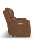 Linden - Power Reclining Loveseat With Console & Power Headrests & Lumbar
