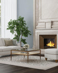 Veda - Fabric Chair With Nailhead Trim