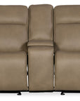 MS - Riverton Power Gliding Console Loveseat With Power Headrest And Lumbar