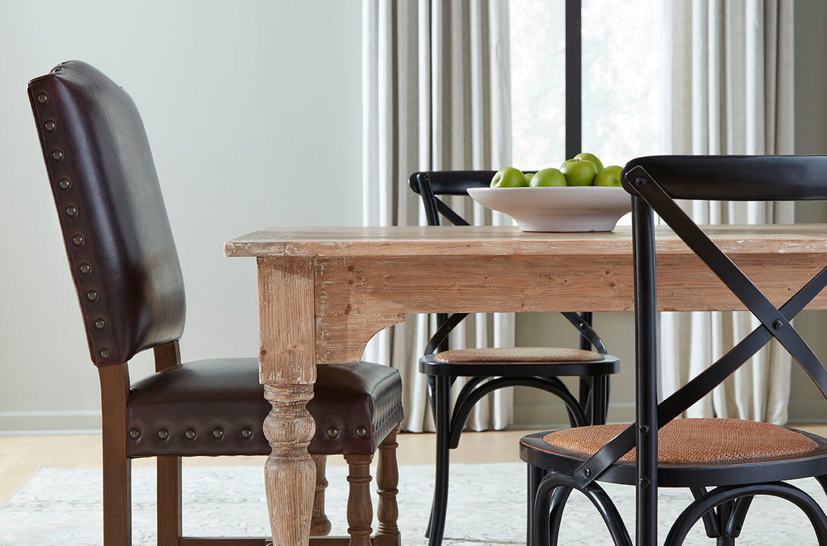 Percy - Wood Dining Table - Light Brown