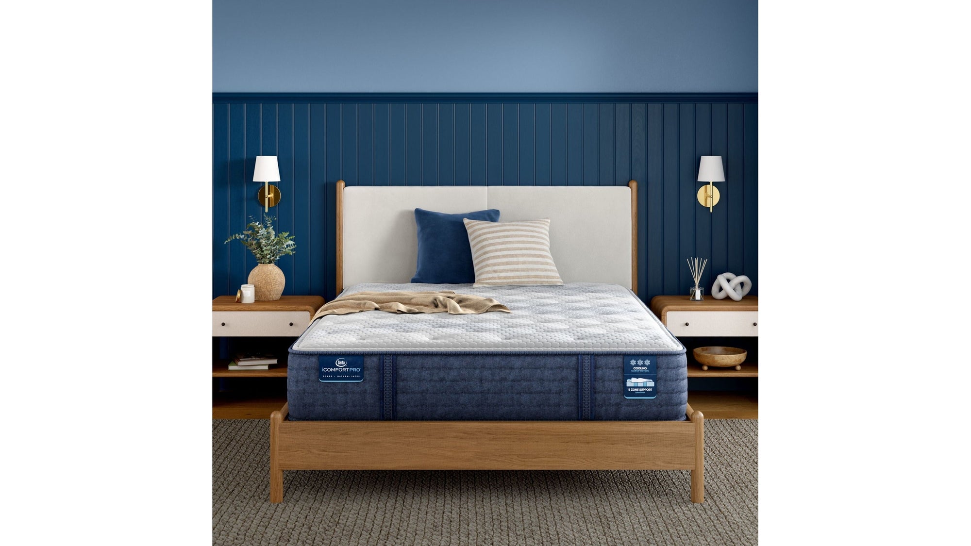 iComfortPro - 13" Ambrose Latex Foam Plush Mattress