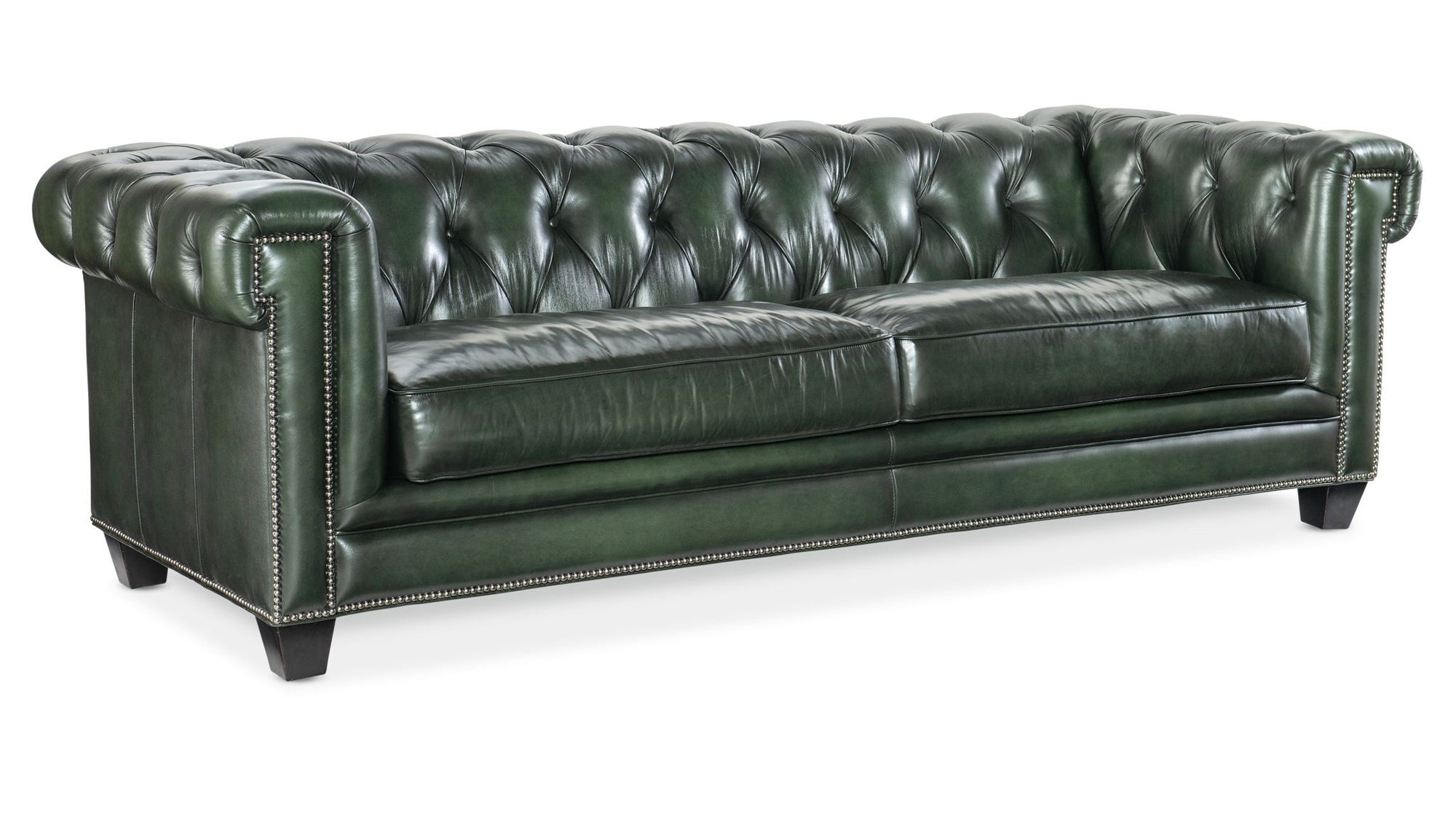 SS - Charleston Tufted Sofa - Dark Green