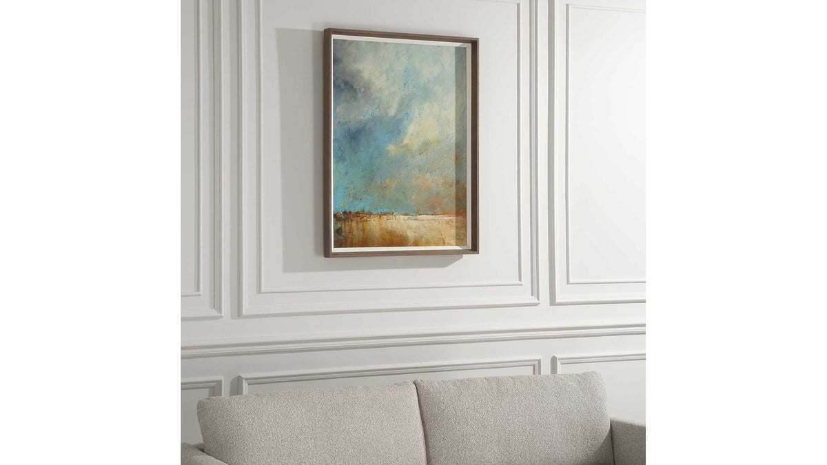 Vista Grande - Framed Desertscape Print - Dark Brown