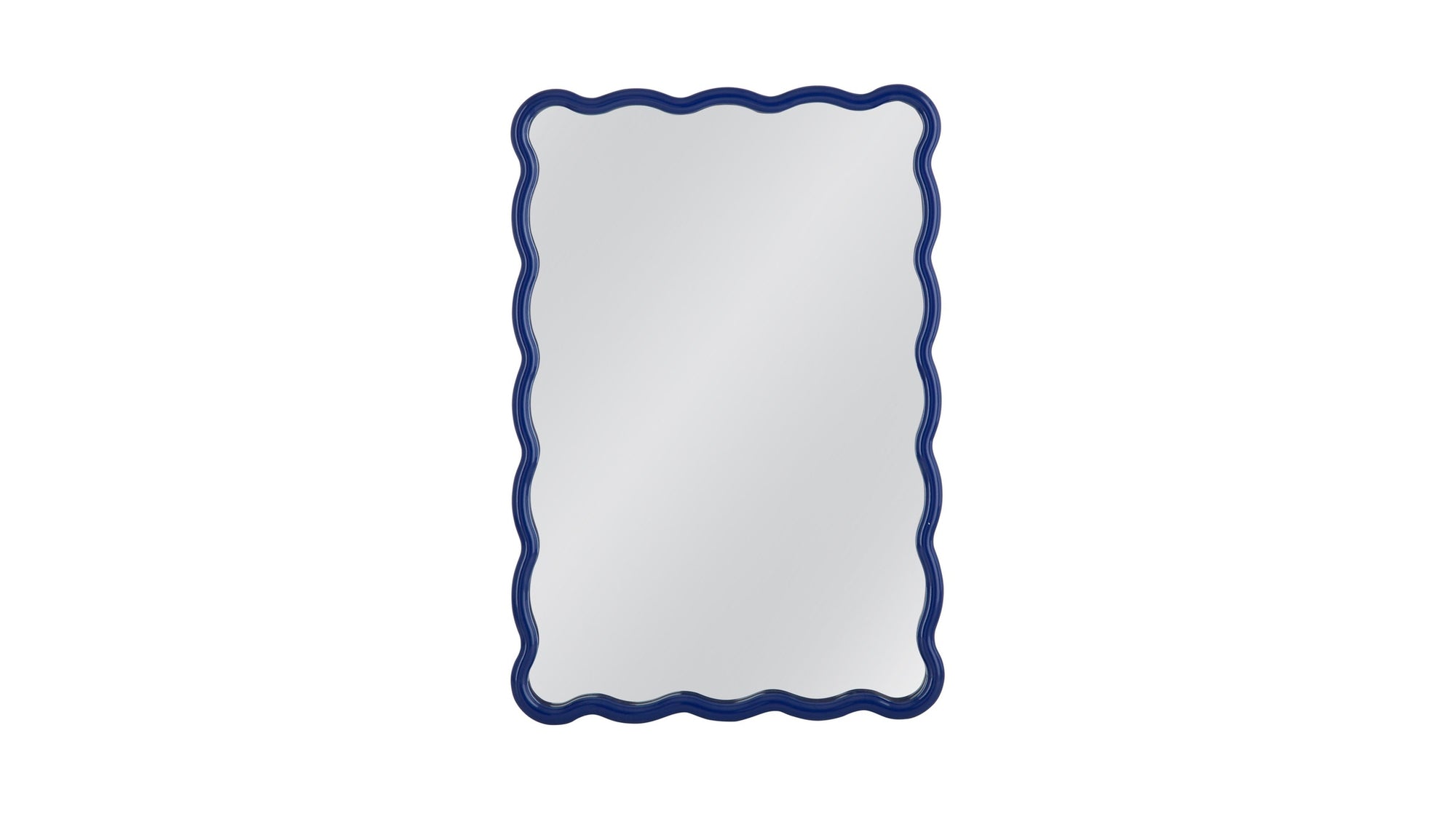 Camellia - Rectangle Wall Mirror - Blue
