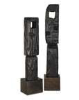 Cipher - Wood Totems (Set of 2) - Black