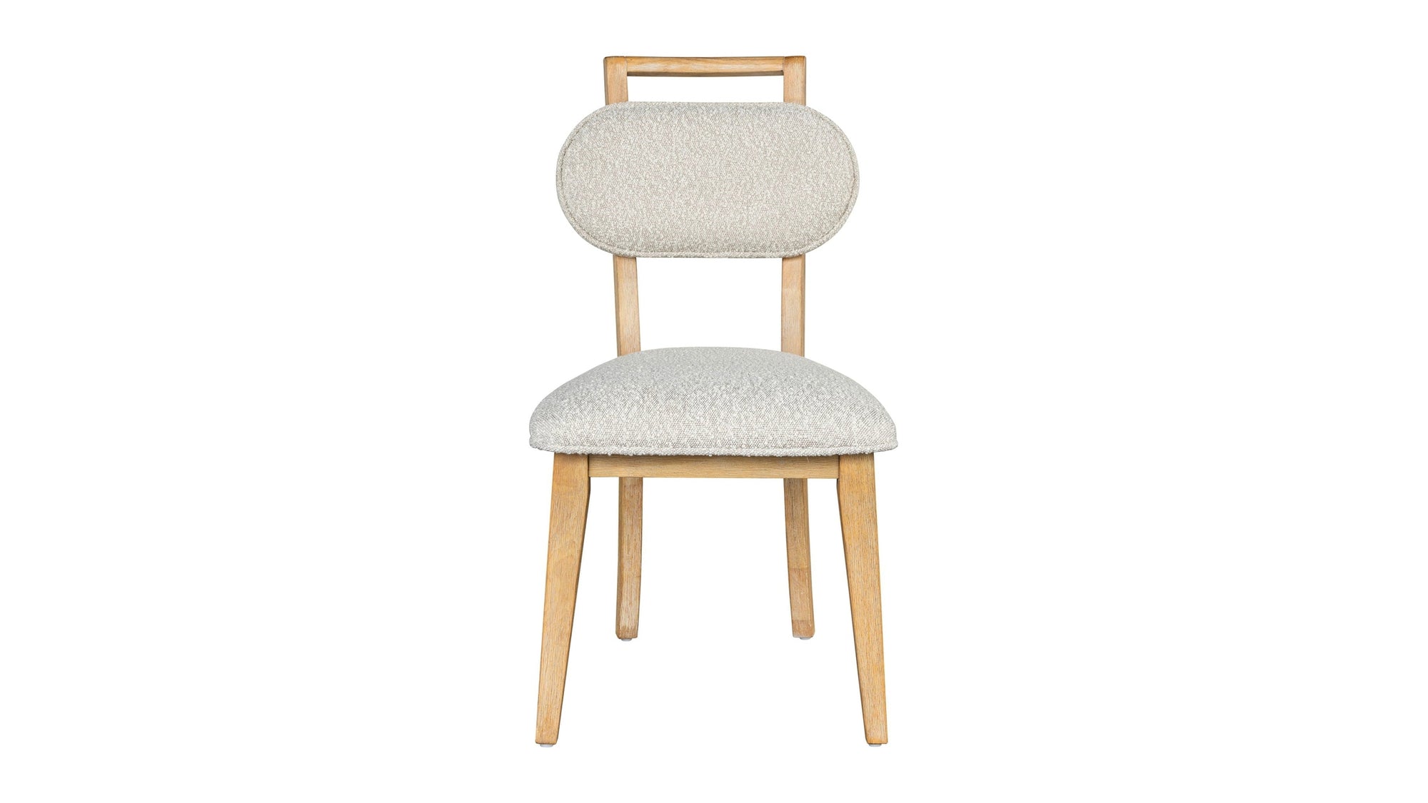 Ryder - Dining Chair - Chestnut Elm / Ant Brass / Tauple Boucle