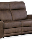 SS - Duncan Power Loveseat With Power Headrest & Lumbar - Dark Brown